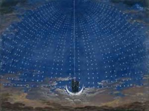 Dekoracje do opery Czarodziejski flet / Karl Friedrich Schinkel / Wikipedia / Biuro projektowe
